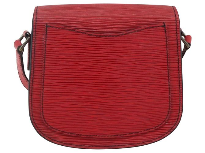 LOUIS VUITTON Borsa a Spalla Epi Saint Cloud PM Rossa M52217 LV Auth 171556 Rosso - vista 2