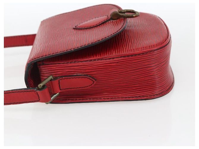 LOUIS VUITTON Borsa a Spalla Epi Saint Cloud PM Rossa M52217 LV Auth 171556 Rosso - vista 3