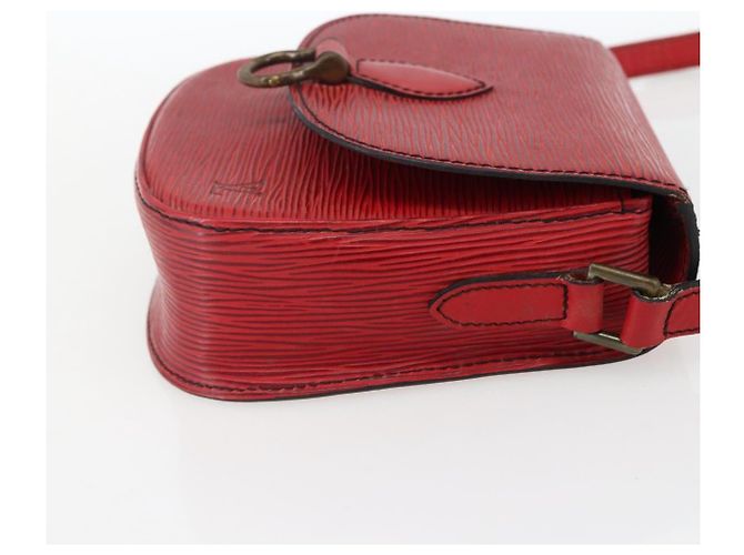 LOUIS VUITTON Borsa a Spalla Epi Saint Cloud PM Rossa M52217 LV Auth 171556 Rosso - vista 4