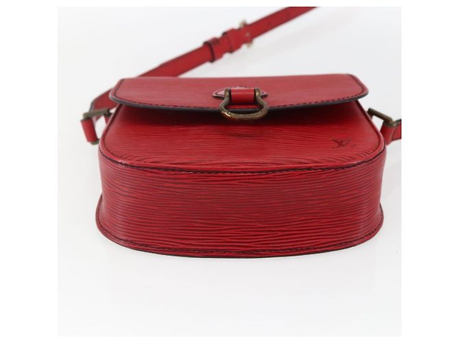 LOUIS VUITTON Borsa a Spalla Epi Saint Cloud PM Rossa M52217 LV Auth 171556 Rosso - vista 5