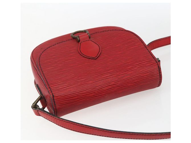 LOUIS VUITTON Borsa a Spalla Epi Saint Cloud PM Rossa M52217 LV Auth 171556 Rosso - vista 6