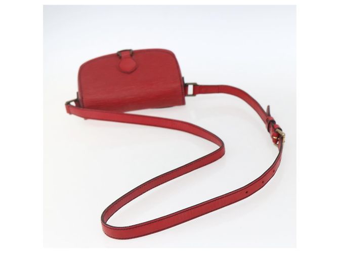 LOUIS VUITTON Borsa a Spalla Epi Saint Cloud PM Rossa M52217 LV Auth 171556 Rosso - vista 7