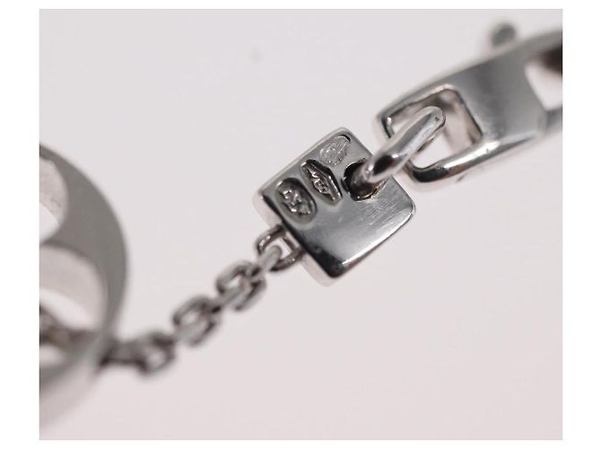 Bracciale Links Monogram Brassle LOUIS VUITTON in Oro 18K 750 Q95011 Auth 169935SM Bianco - vista 15