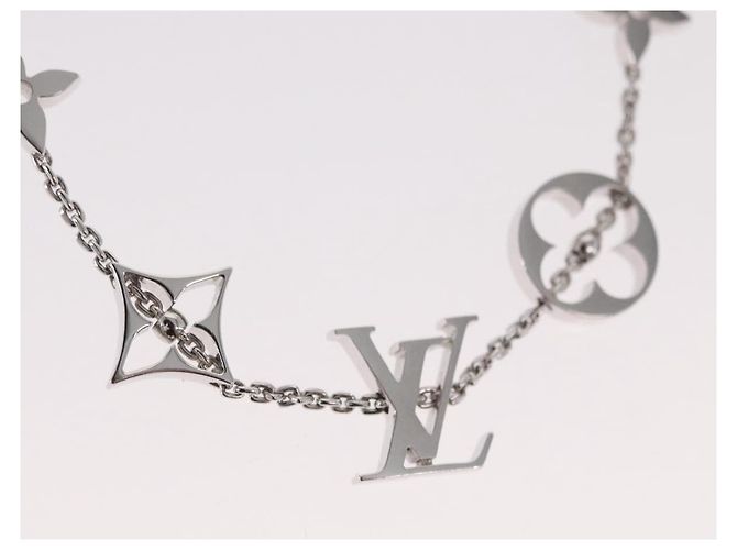 Bracciale Links Monogram Brassle LOUIS VUITTON in Oro 18K 750 Q95011 Auth 169935SM Bianco - vista 2