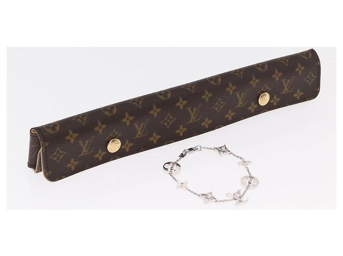 Bracciale Links Monogram Brassle LOUIS VUITTON in Oro 18K 750 Q95011 Auth 169935SM Bianco - vista 26