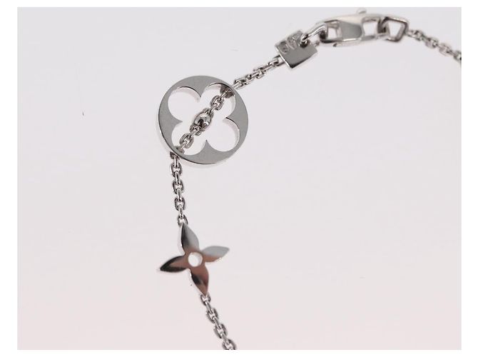 Bracciale Links Monogram Brassle LOUIS VUITTON in Oro 18K 750 Q95011 Auth 169935SM Bianco - vista 3