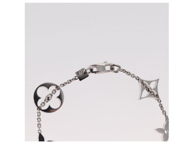 Bracciale Links Monogram Brassle LOUIS VUITTON in Oro 18K 750 Q95011 Auth 169935SM Bianco - vista 5