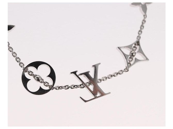 Bracciale Links Monogram Brassle LOUIS VUITTON in Oro 18K 750 Q95011 Auth 169935SM Bianco - vista 7