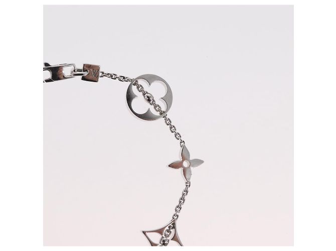 Bracciale Links Monogram Brassle LOUIS VUITTON in Oro 18K 750 Q95011 Auth 169935SM Bianco - vista 9
