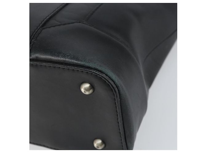 Borsa a mano in pelle nera e argento autentica BA10370 di BURBERRY Nero - vista 14