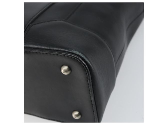 Borsa a mano in pelle nera e argento autentica BA10370 di BURBERRY Nero - vista 16