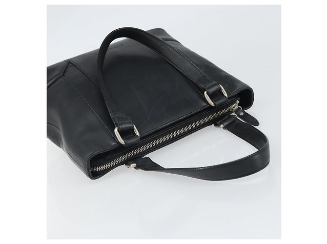Borsa a mano in pelle nera e argento autentica BA10370 di BURBERRY Nero - vista 6