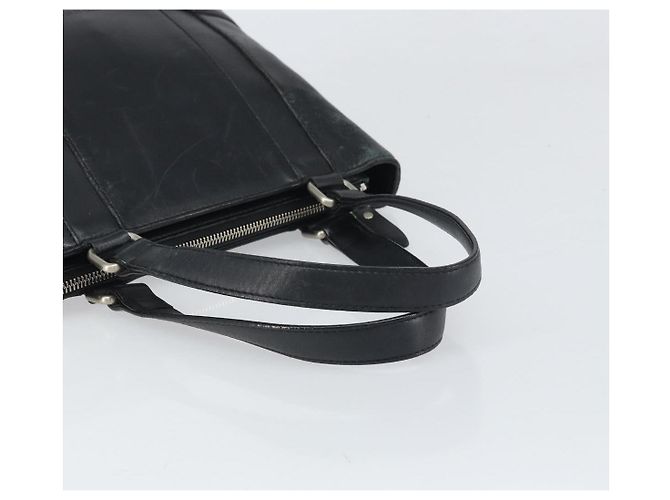 Borsa a mano in pelle nera e argento autentica BA10370 di BURBERRY Nero - vista 7