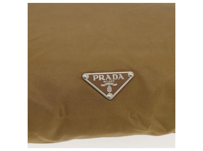 Borsa a Spalla PRADA in Nylon Beige Argento Autentica bs33257 - vista 17