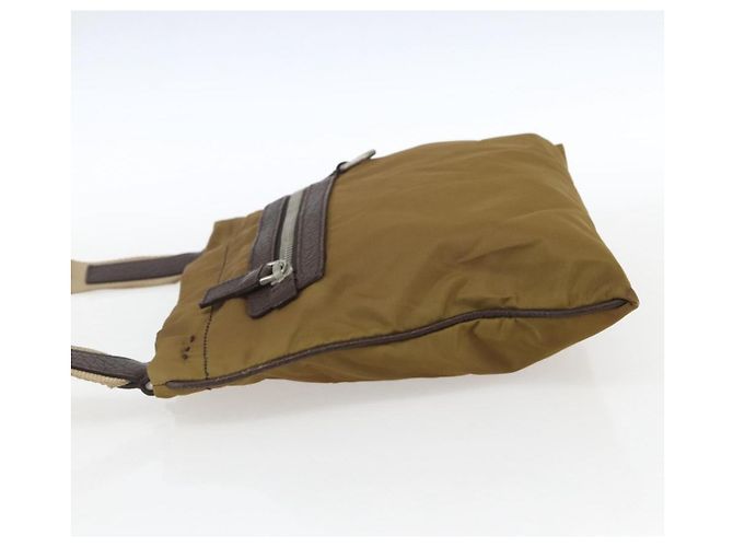 Borsa a Spalla PRADA in Nylon Beige Argento Autentica bs33257 - vista 3