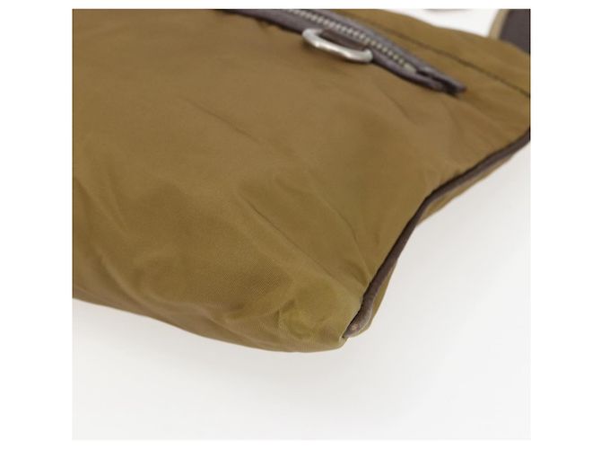 Borsa a Spalla PRADA in Nylon Beige Argento Autentica bs33257 - vista 9