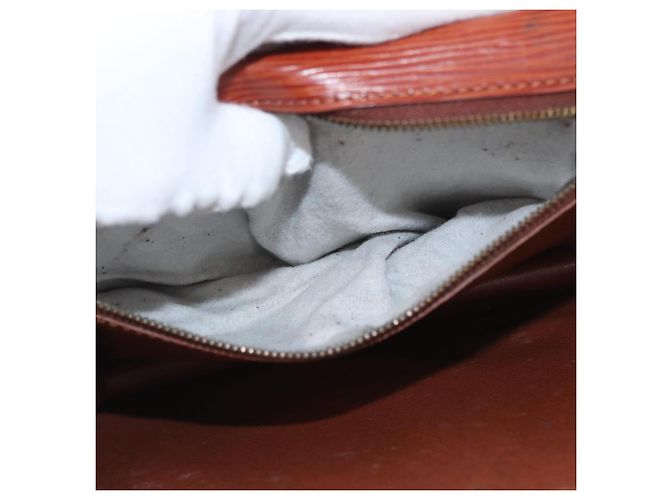 LOUIS VUITTON Borsa a Mano Epi Monceau 28 Marrone M52123 LV Auth 170765 - vista 11