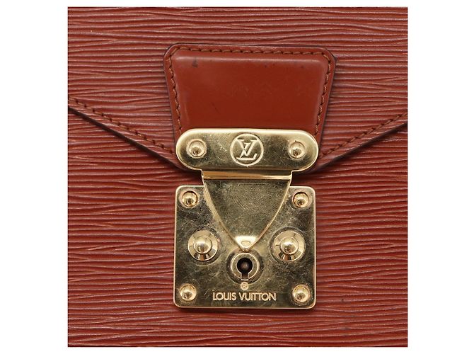 LOUIS VUITTON Borsa a Mano Epi Monceau 28 Marrone M52123 LV Auth 170765 - vista 19