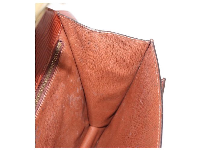 LOUIS VUITTON Borsa a Mano Epi Monceau 28 Marrone M52123 LV Auth 170765 - vista 22