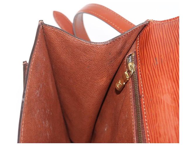 LOUIS VUITTON Borsa a Mano Epi Monceau 28 Marrone M52123 LV Auth 170765 - vista 23