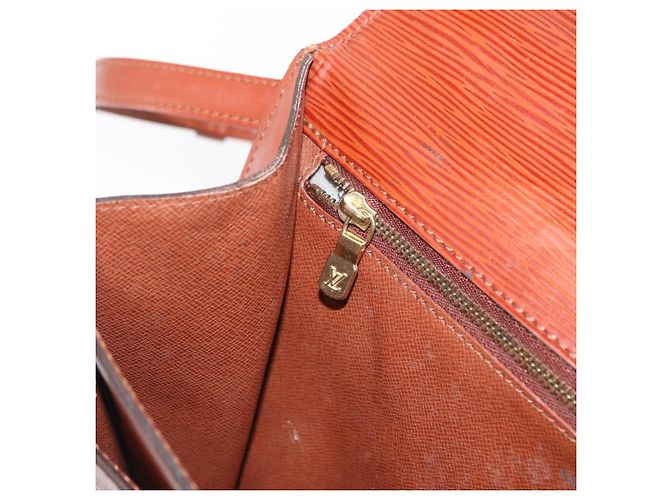 LOUIS VUITTON Borsa a Mano Epi Monceau 28 Marrone M52123 LV Auth 170765 - vista 24