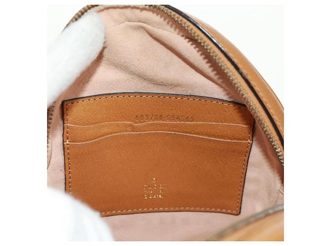 Gucci Zaino Disney Micro GG Supreme in PVC beige e oro 603730 Auth 159823M D'oro - vista 23