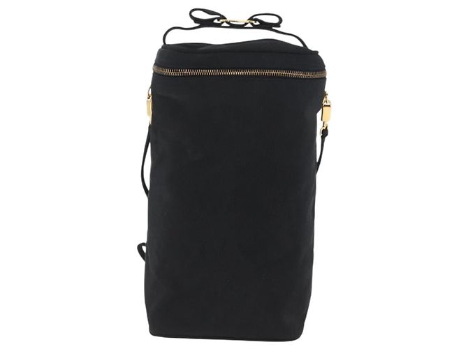 Borsa a Spalla Salvatore Ferragamo Nylon Nero Oro Auth BA10654 D'oro - vista 13