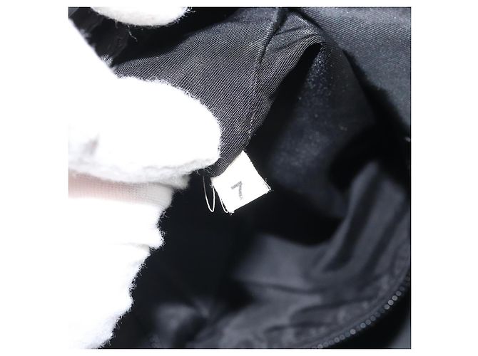 Prada Tote Bag aus schwarzem Nylon mit Silber authentisch bs33240 - Ansicht 11