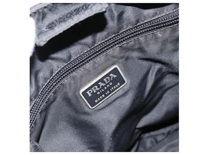 Prada Tote Bag aus schwarzem Nylon mit Silber authentisch bs33240 - Ansicht 20