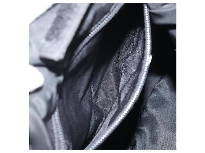 Prada Tote Bag aus schwarzem Nylon mit Silber authentisch bs33240 - Ansicht 24