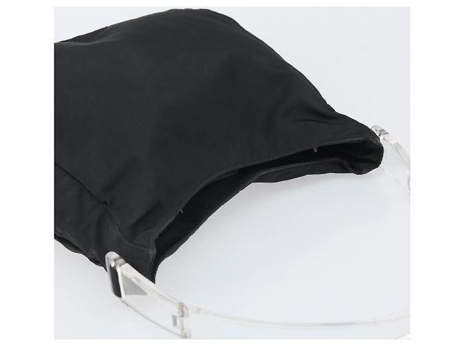 Prada Tote Bag aus schwarzem Nylon mit Silber authentisch bs33240 - Ansicht 6