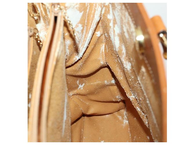 Borsa a mano in pelle GUCCI Bamboo 2 in 1 Marrone Oro 002 123 0322 Auth 165977 D'oro - vista 19
