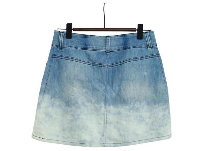 FALDA CHANEL DENIM AZUL CC Auth 169950V - vista 2
