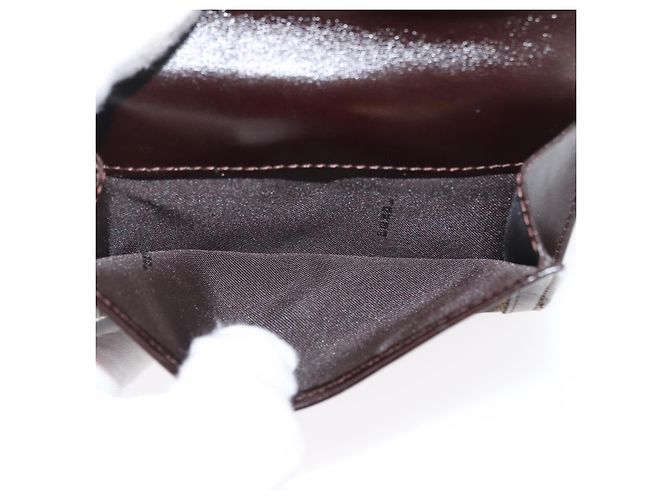 Portafoglio in tela Zucca FENDI in pelle nera e marrone Auth am10756V - vista 11