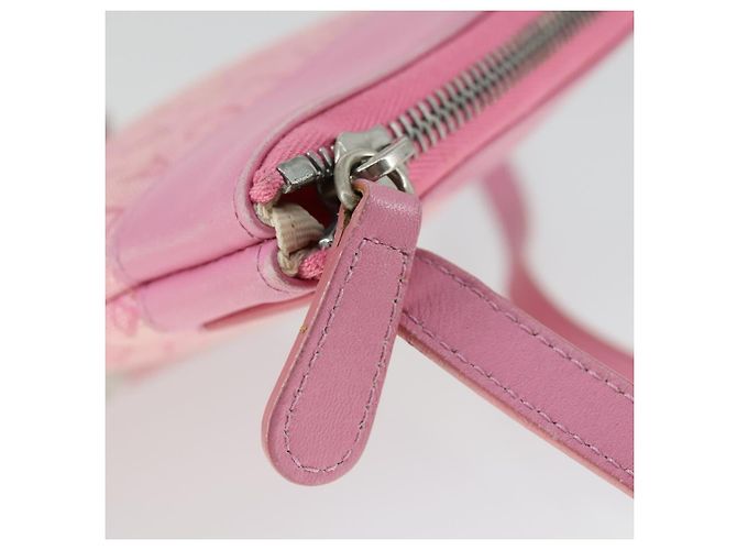 Bulgari Borsa a Spalla BVLGARI in Tela Rosa Argento Auth BA10294 - vista 10