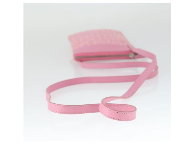 Bulgari Borsa a Spalla BVLGARI in Tela Rosa Argento Auth BA10294 - vista 7