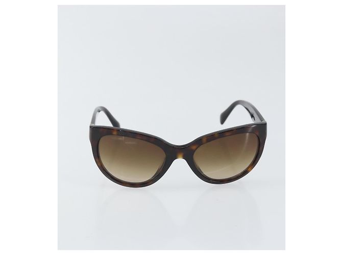Gafas de sol PRADA de plástico marrón Auth bs33301 Castaño - vista 2