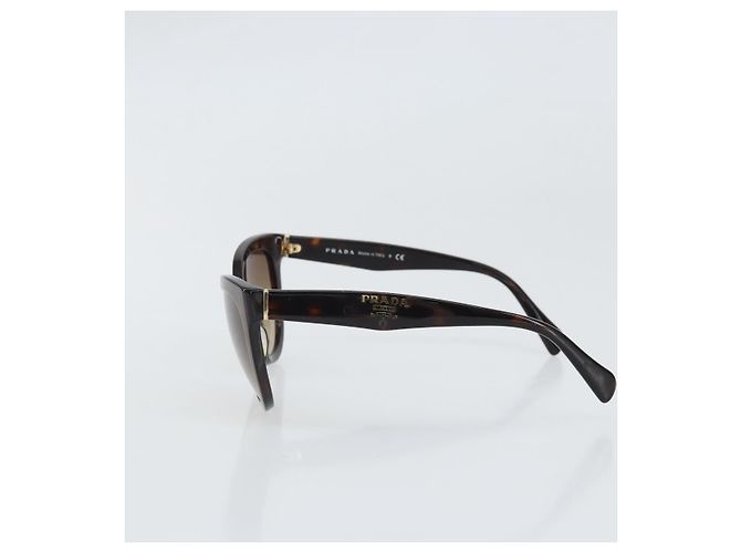 Gafas de sol PRADA de plástico marrón Auth bs33301 Castaño - vista 4