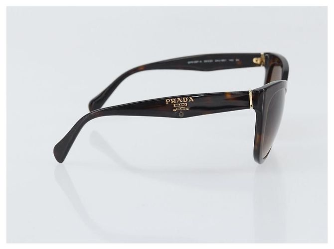 Gafas de sol PRADA de plástico marrón Auth bs33301 Castaño - vista 5