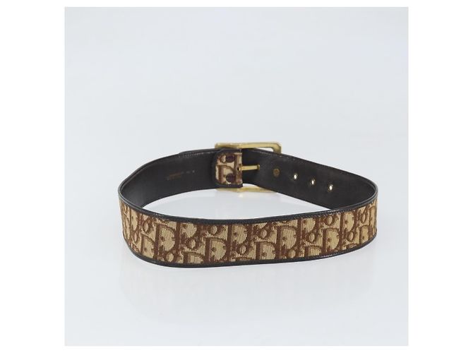 Cinto de lona Trotter Christian Dior 35,8"" Marrom Auth bs33374 - vista 2