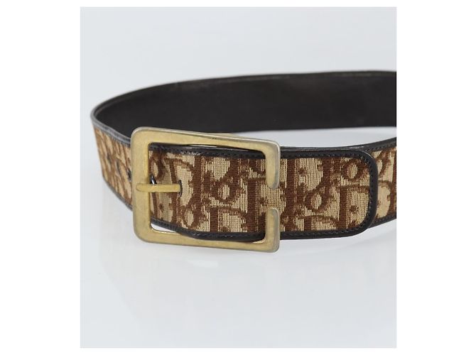 Cinto de lona Trotter Christian Dior 35,8"" Marrom Auth bs33374 - vista 5