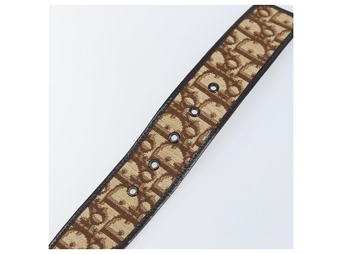 Cinto de lona Trotter Christian Dior 35,8"" Marrom Auth bs33374 - vista 9