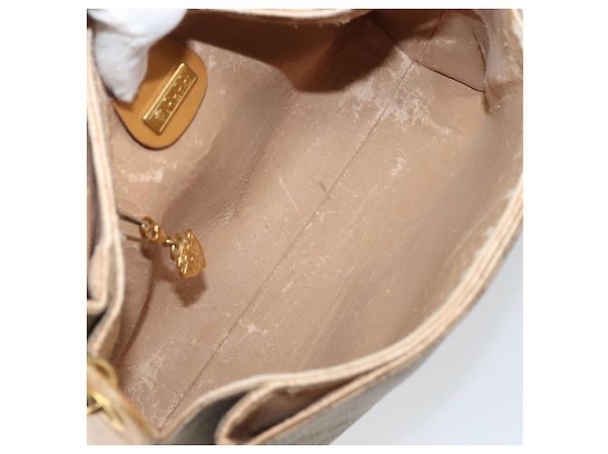 Gucci Borsa a Spalla Micro GG Supreme PVC Beige Oro 001 099 4084 Auth 169812 D'oro - vista 10
