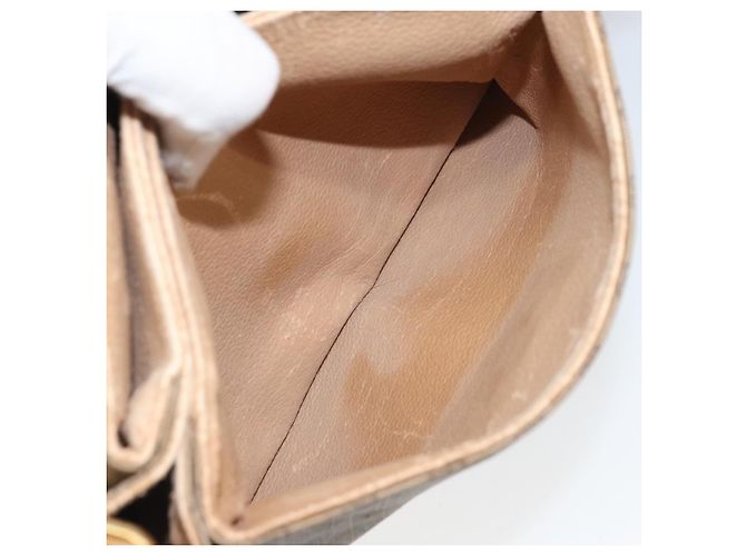 Gucci Borsa a Spalla Micro GG Supreme PVC Beige Oro 001 099 4084 Auth 169812 D'oro - vista 24
