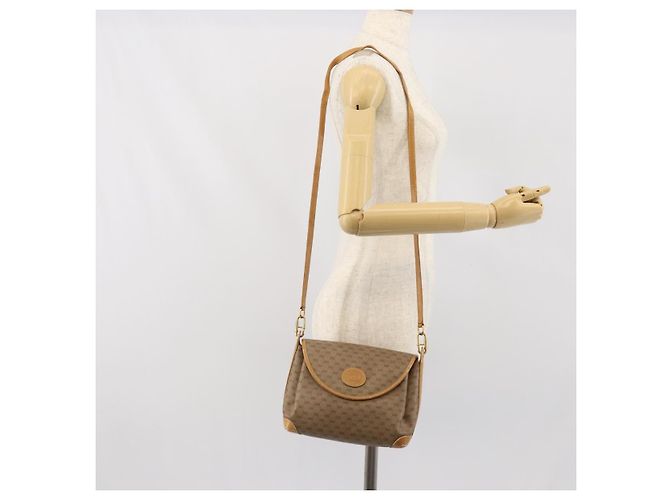 Gucci Borsa a Spalla Micro GG Supreme PVC Beige Oro 001 099 4084 Auth 169812 D'oro - vista 25