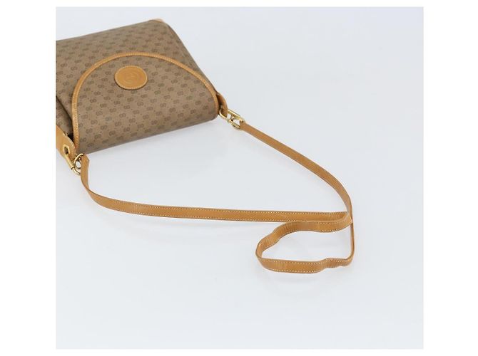 Gucci Borsa a Spalla Micro GG Supreme PVC Beige Oro 001 099 4084 Auth 169812 D'oro - vista 7