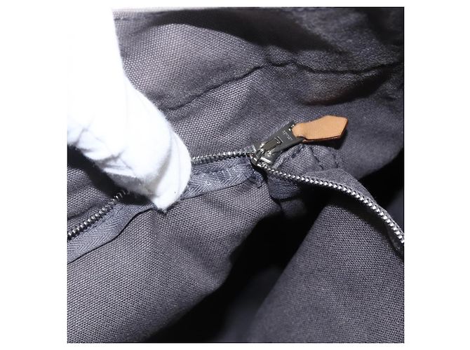 Hermès HERMES Fourre ToutMM Borsa a Mano in Tela Grigia Argento Auth ti3707 Marrone - vista 11