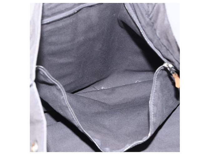 Hermès HERMES Fourre ToutMM Borsa a Mano in Tela Grigia Argento Auth ti3707 Marrone - vista 20