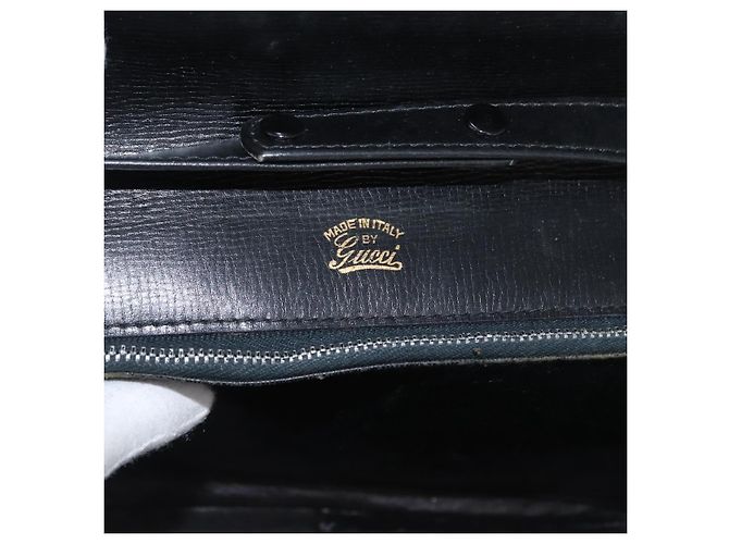 Borsa a Spalla in Pelle Gucci Oro Nero Auth BA10403 D'oro - vista 19