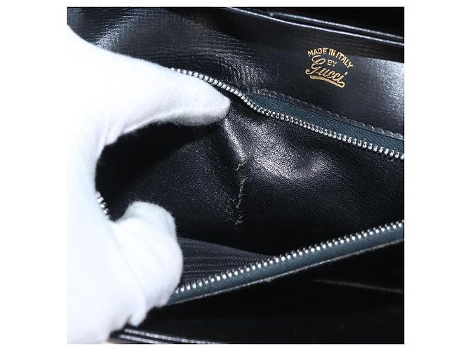 Borsa a Spalla in Pelle Gucci Oro Nero Auth BA10403 D'oro - vista 23